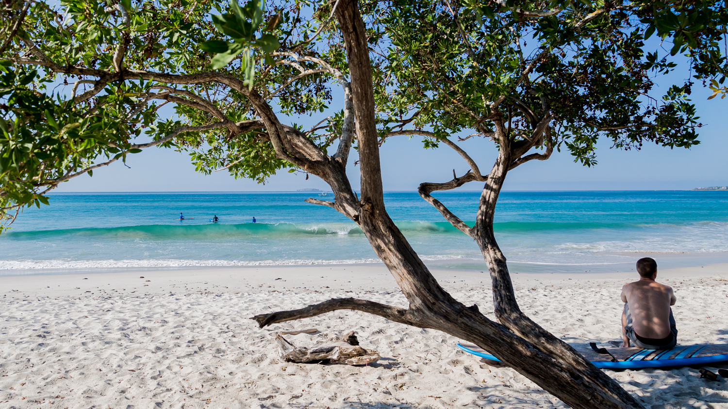 Sandy surf beach near Puerto Vallarta